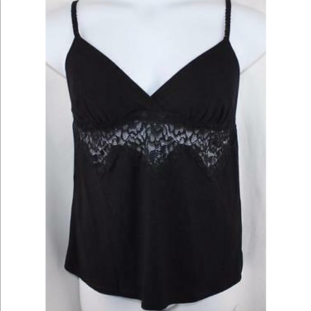 Flora Nikrooz Black Tank Top- Large